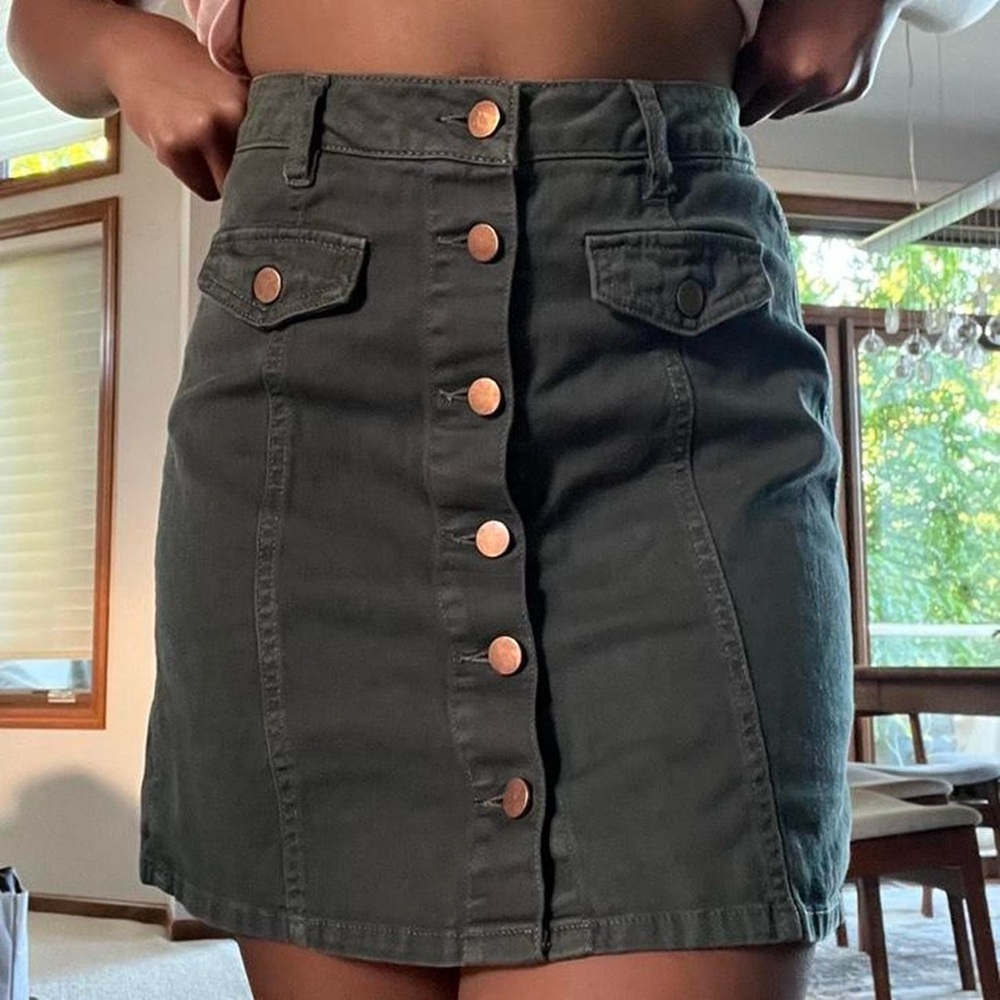 Dark green skirt